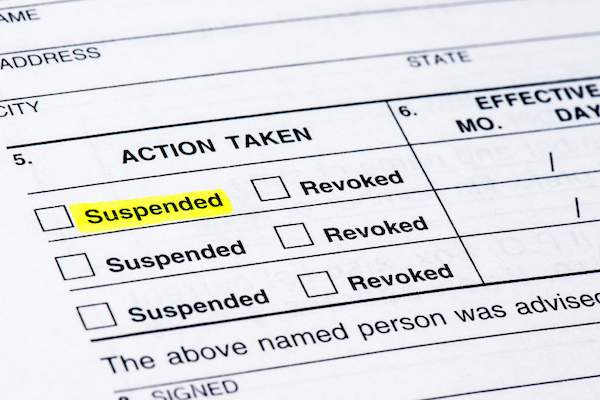 can you get a pilot's license with a dui License Suspension